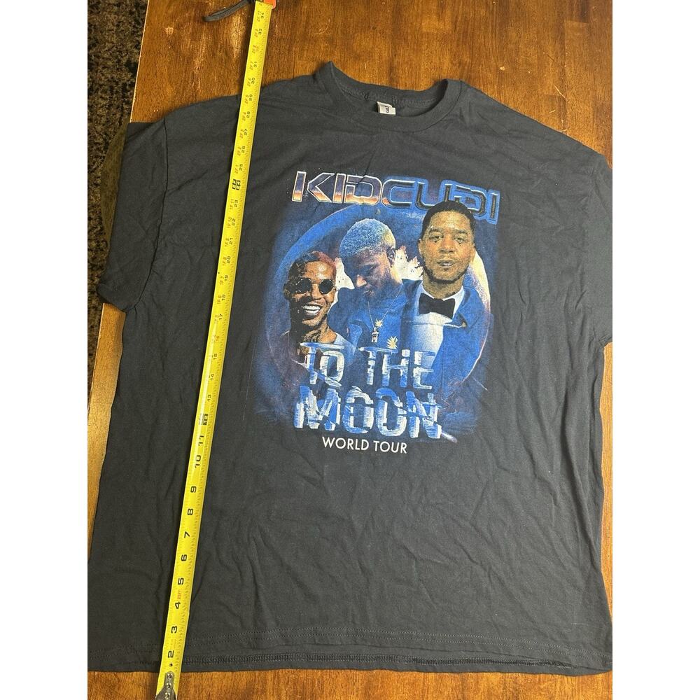 Kid Cudi T Shirt Mens XXL Black To The Moon World Tour Hip Hop Delta Pro Weight